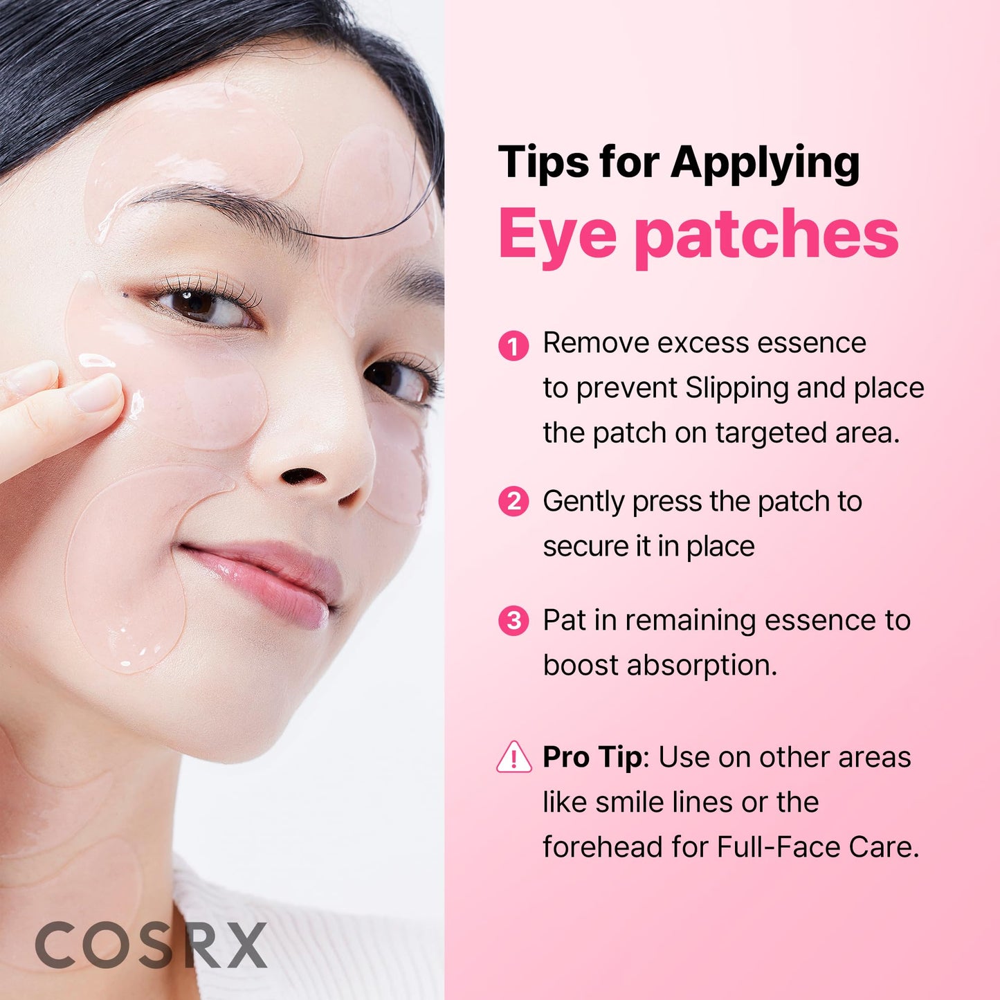 COSRX Collagen Gel Eye Patches 60pcs – PDRN / Peptide / Snail Mucin