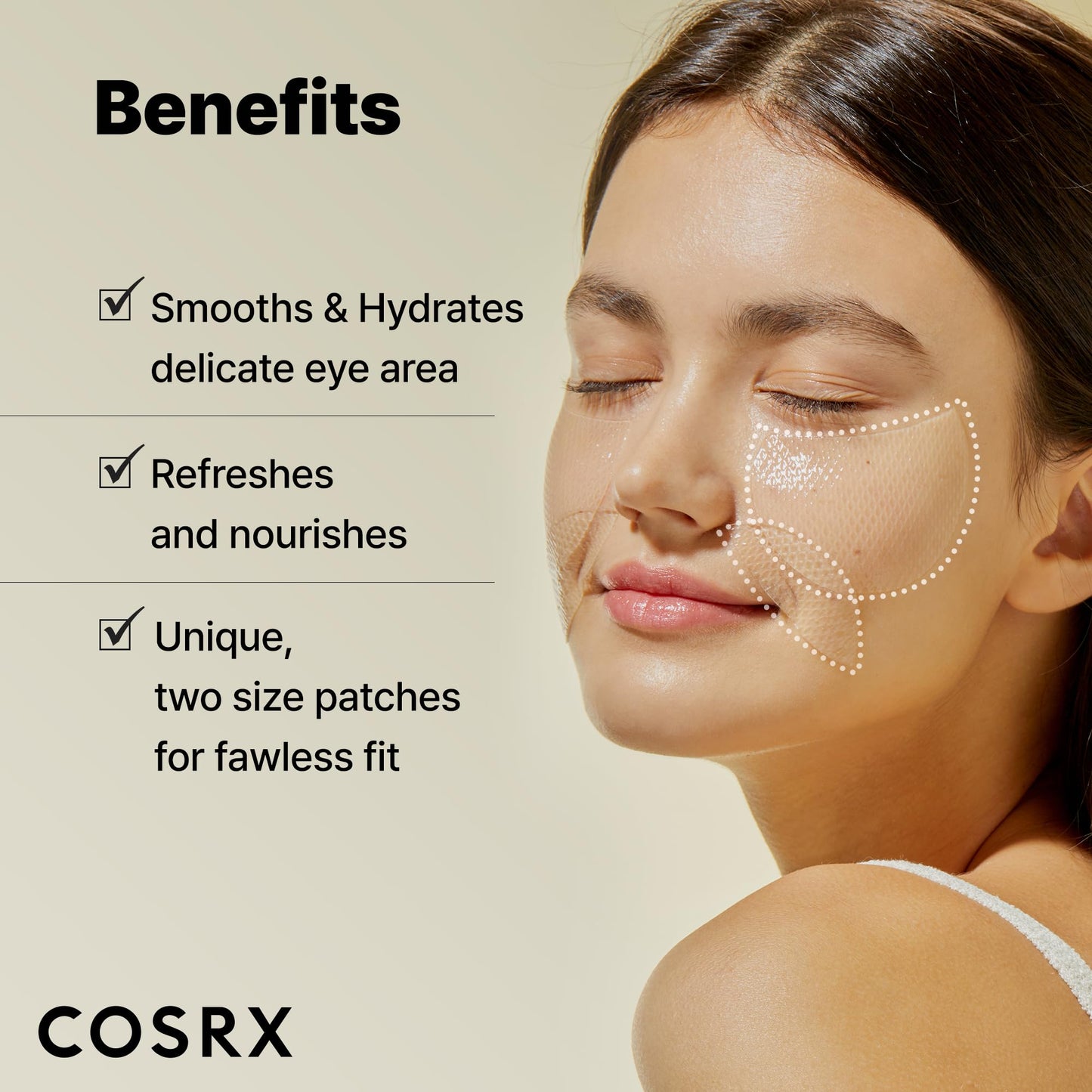 COSRX Collagen Gel Eye Patches 60pcs – PDRN / Peptide / Snail Mucin