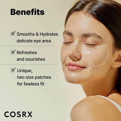 COSRX Collagen Gel Eye Patches 60pcs – PDRN / Peptide / Snail Mucin