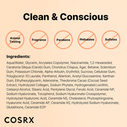 COSRX Advanced Snail Mucin Glass Glow Hydrogel Face Masks Skincare 3 EA, Collagen Face Mask, Travel Essentials, Overnight Face Mask, Korean Skin Care