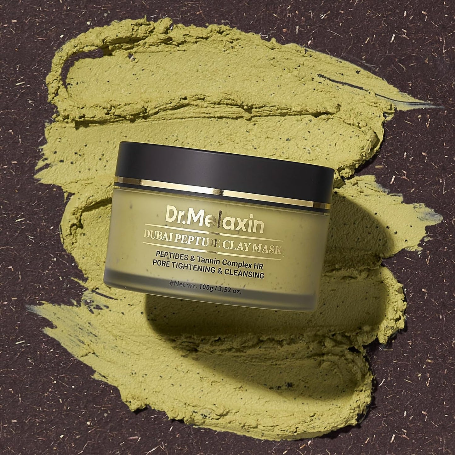 Dr.Melaxin DUBAI Peptide Clay Mask – Moisture-Rich Whipped Charcoal Clay 🖤✨