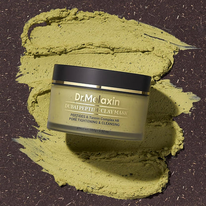 Dr.Melaxin DUBAI Peptide Clay Mask – Moisture-Rich Whipped Charcoal Clay 🖤✨
