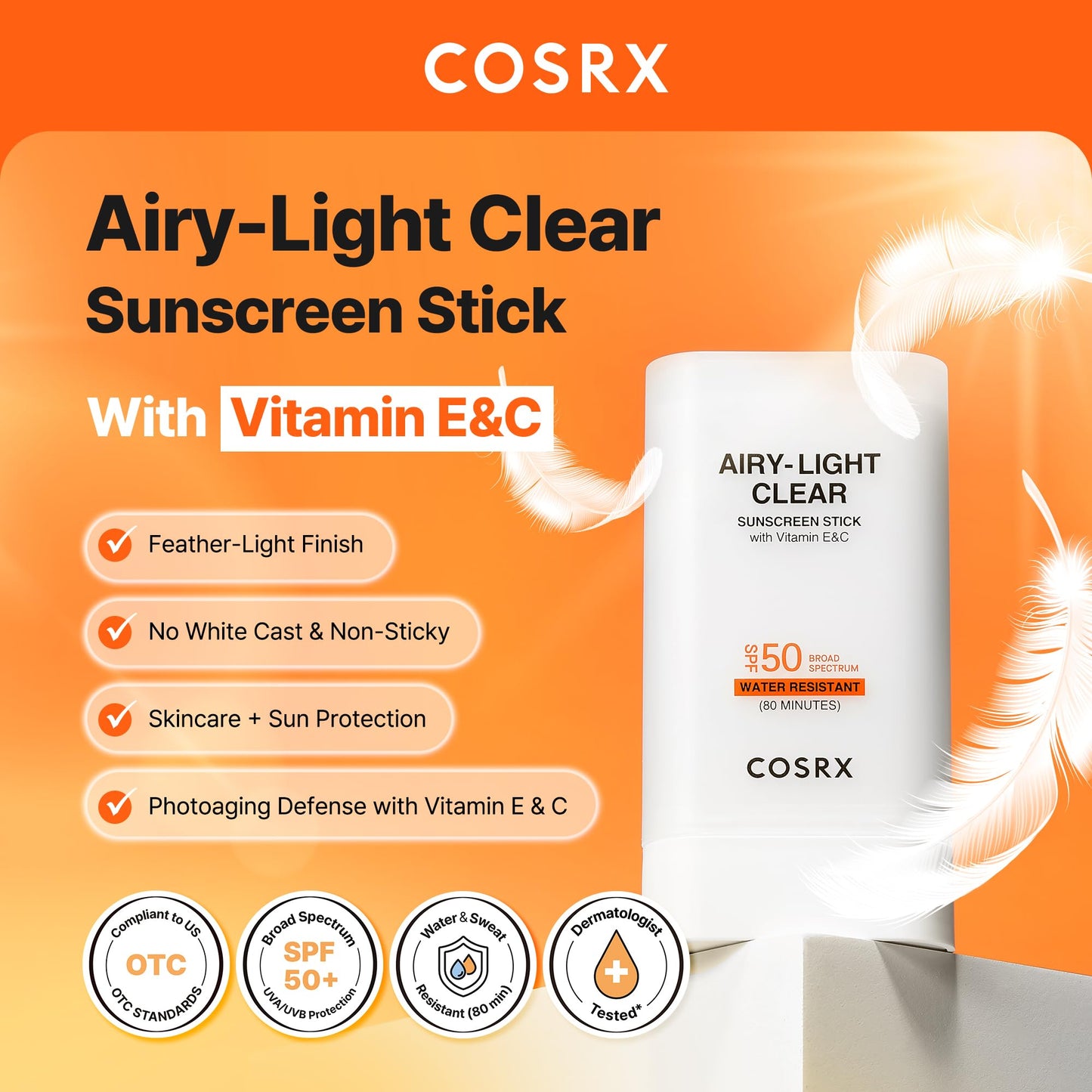 COSRX Vitamin E Sunscreen SPF 50 for Oily Skin 50ml