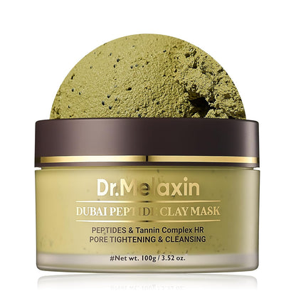 Dr.Melaxin DUBAI Peptide Clay Mask – Moisture-Rich Whipped Charcoal Clay 🖤✨