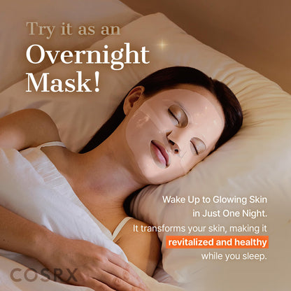 COSRX Advanced Snail Mucin Glass Glow Hydrogel Face Masks Skincare 3 EA, Collagen Face Mask, Travel Essentials, Overnight Face Mask, Korean Skin Care