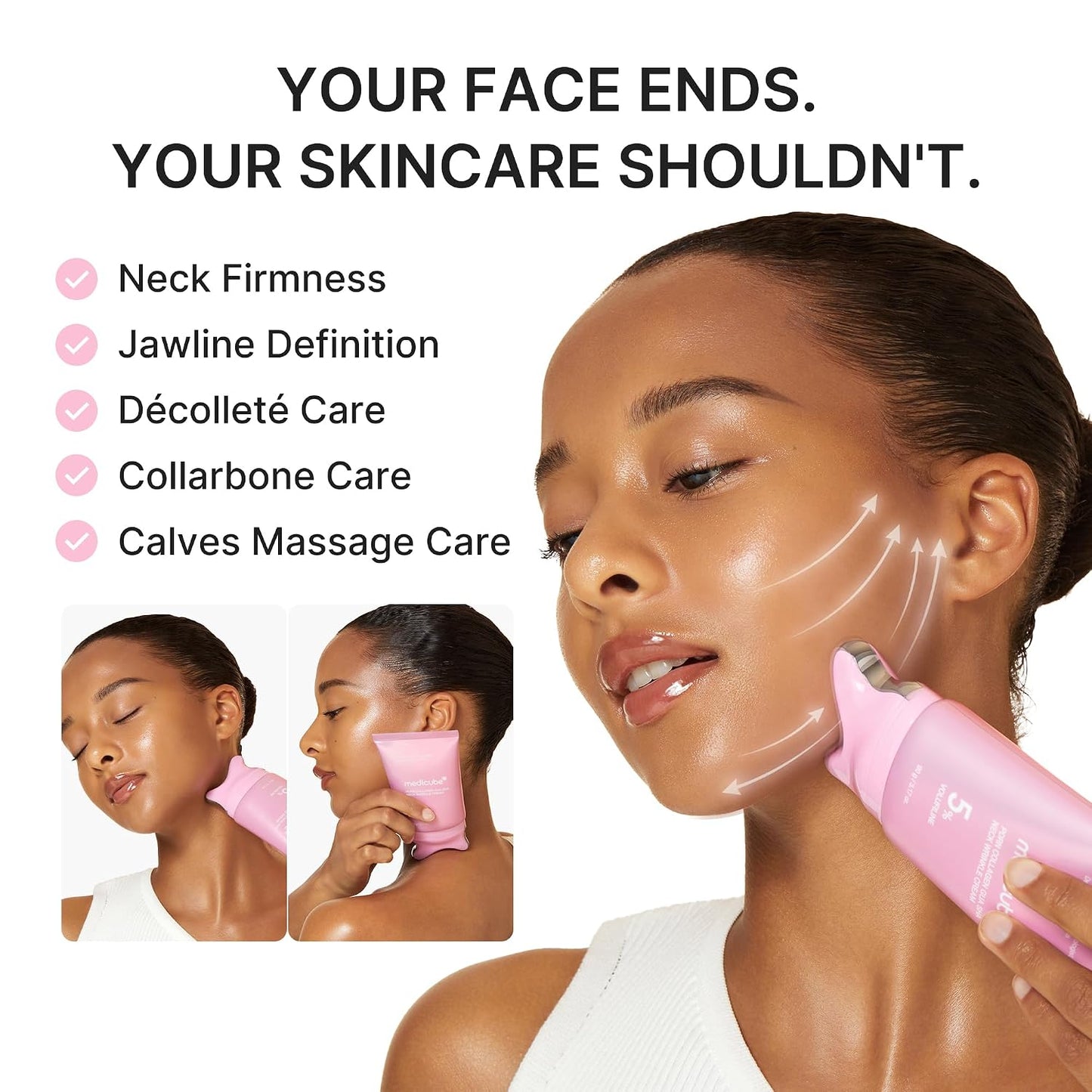 Medicube PDRN Collagen Gua Sha Neck Wrinkle Cream 90g