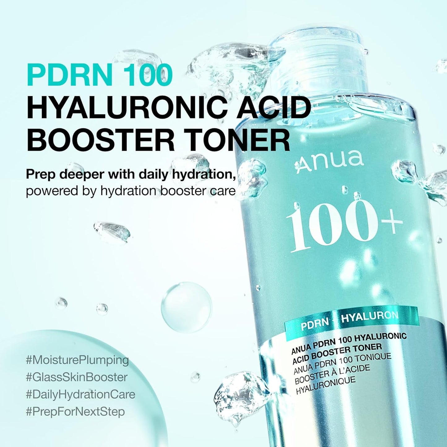 Anua PDRN 100 Hyaluronic Acid Booster Toner (250ml / 8.45 fl oz) 💧✨