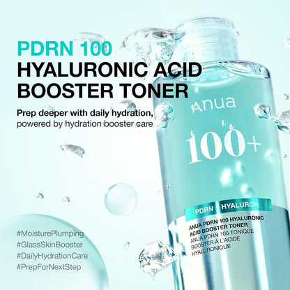 Anua PDRN 100 Hyaluronic Acid Booster Toner (250ml / 8.45 fl oz) 💧✨