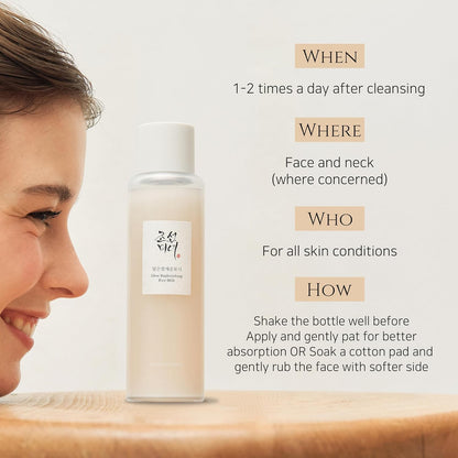 [Beauty of Joseon] Glow Replenishing Rice Facial Sebum Toner for Oily Combination Skin Korean Moisturizing Balance Care 150ml, 5.07 fl.oz