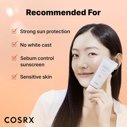 COSRX Vitamin E Vitalizing Face Sunscreen SPF 50 – 1.69 fl oz ☀️✨