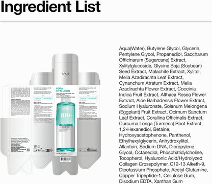 Anua PDRN 100 Hyaluronic Acid Booster Toner (250ml / 8.45 fl oz) 💧✨