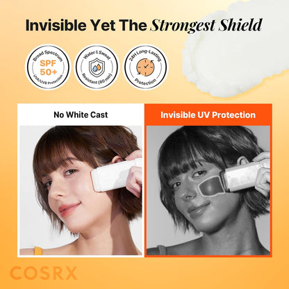 COSRX Airy-Light Clear Sunscreen Stick SPF 50 (19g / 0.67 oz) ☀️✨