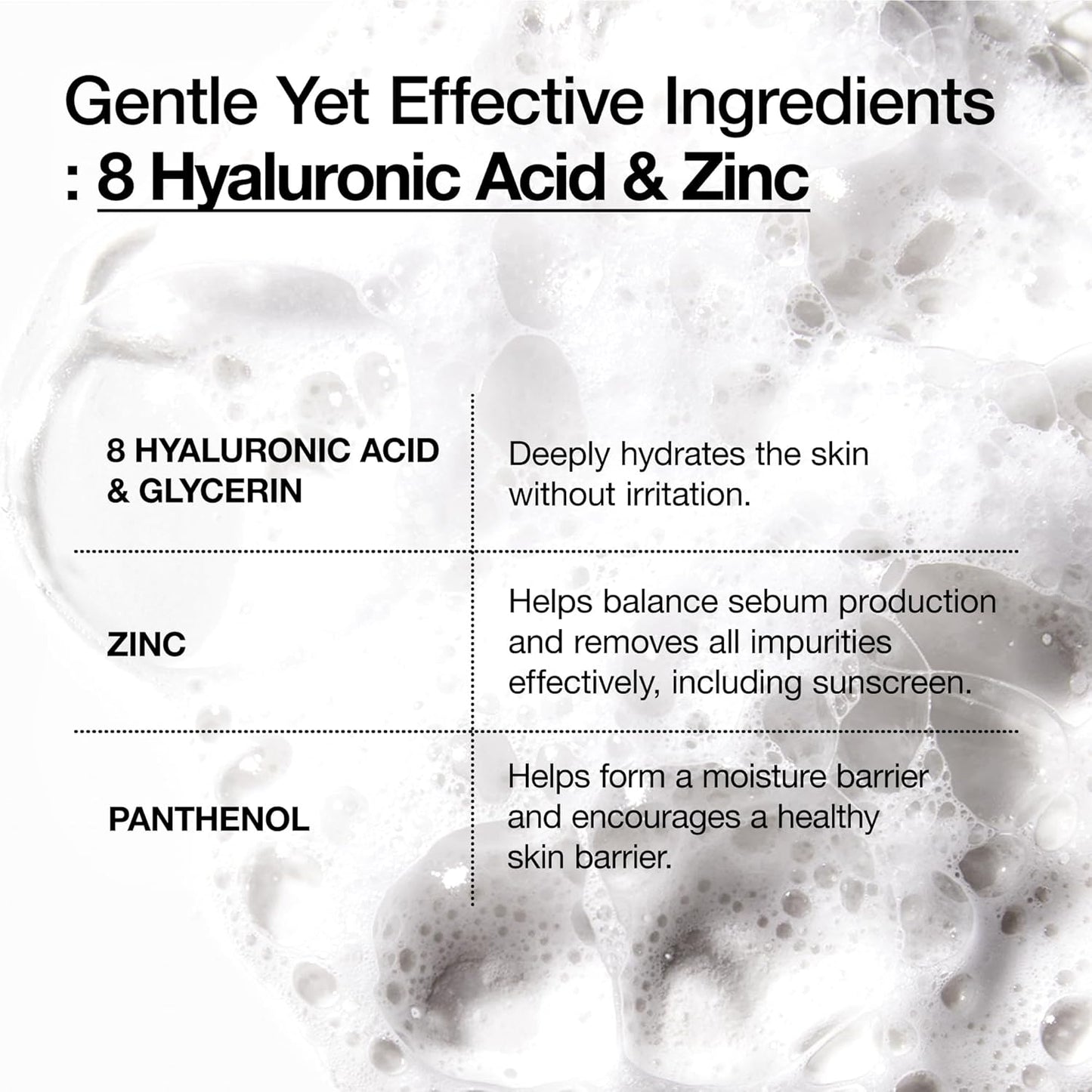 ANUA Hydrating Gentle Foaming Cleanser, Hyaluronic Acid (150ml/5.07fl oz.)