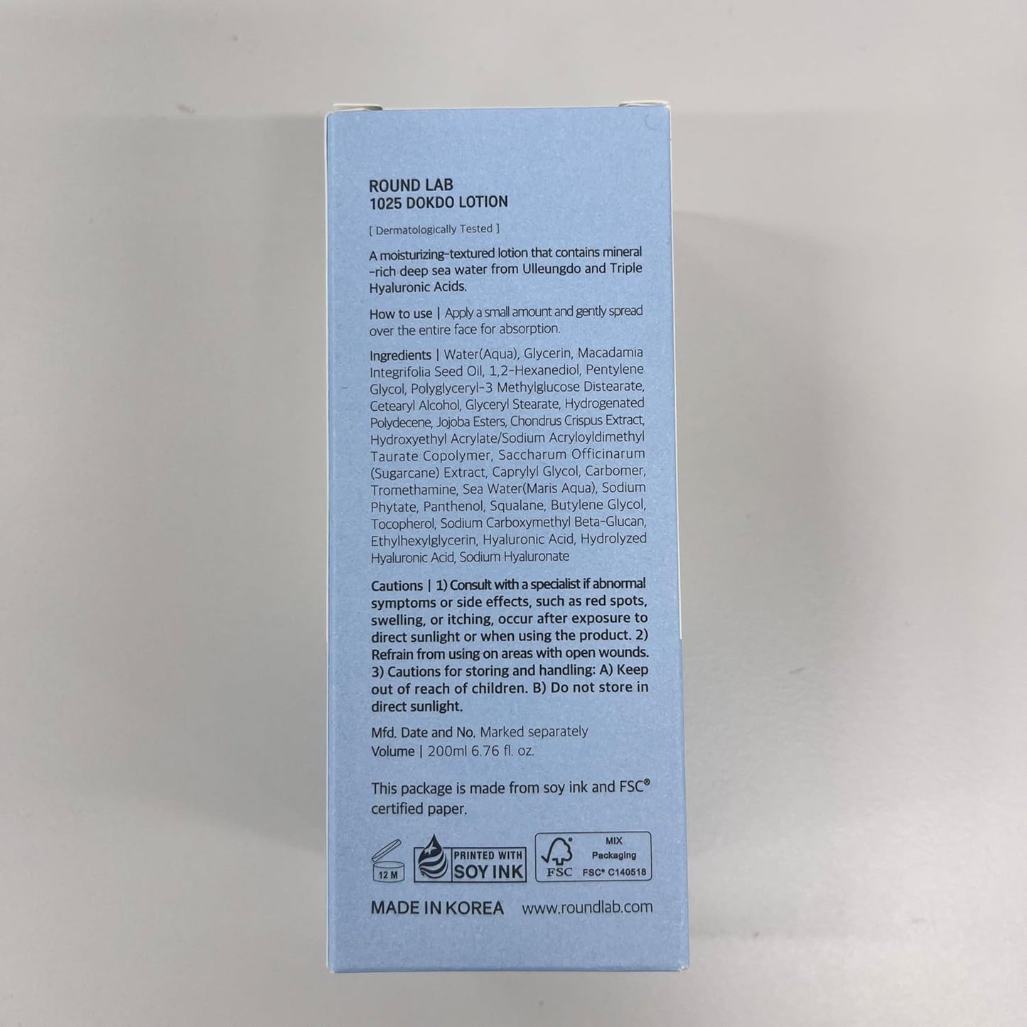 Round Lab 1025 Dokdo Lotion (200ml)