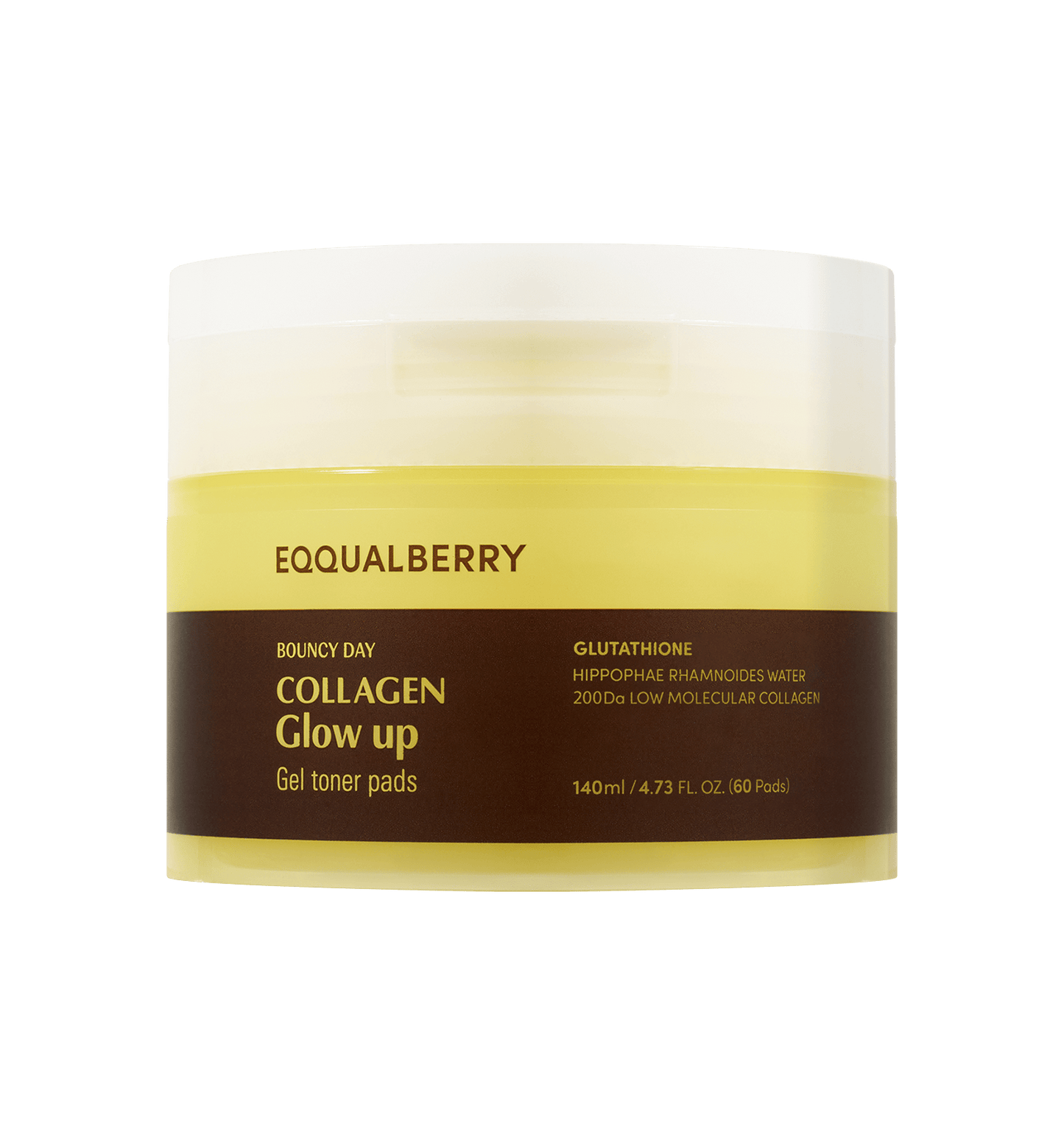 [Eqqualberry] Collagen Glow Up Gel Toner Pads (60ea)