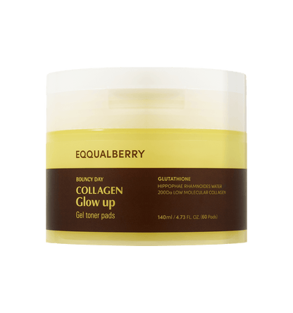 [Eqqualberry] Collagen Glow Up Gel Toner Pads (60ea)