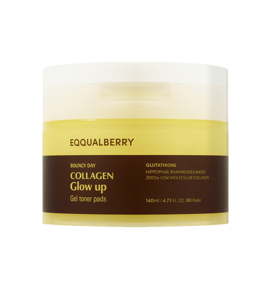 [Eqqualberry] Collagen Glow Up Gel Toner Pads (60ea)
