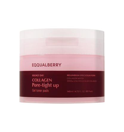 [Eqqualberry] Collagen Pore Tight Up Gel Toner Pads (60ea)