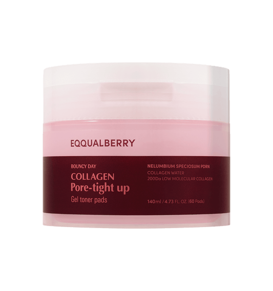 [Eqqualberry] Collagen Pore Tight Up Gel Toner Pads (60ea)
