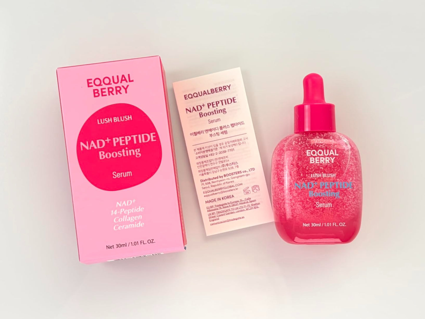 EQQUALBERRY NAD⁺ Peptide Boosting Smoothie Serum – Recharge & Glow - 30 ml