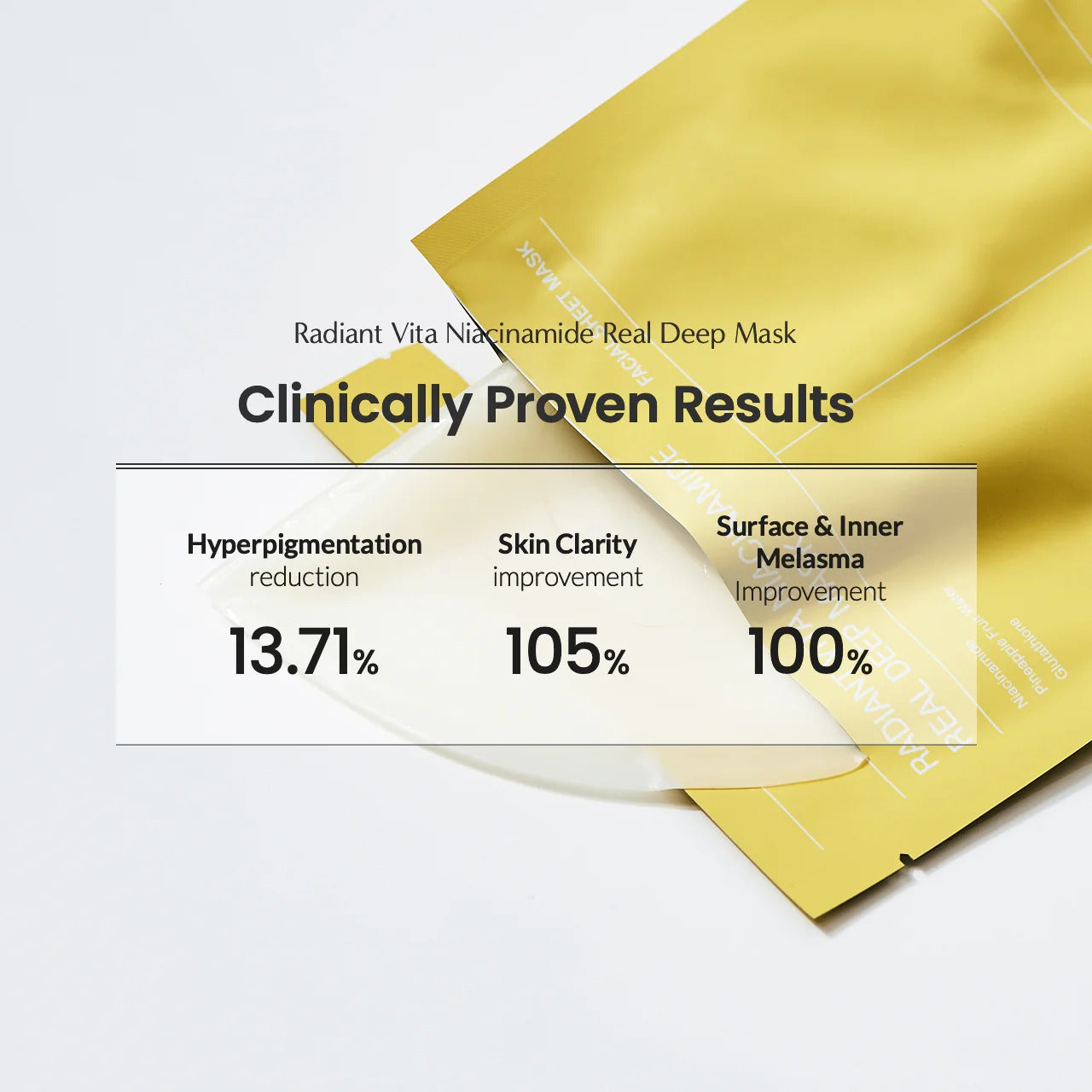 [BIODANCE] Yellow Radiant Vita Niacinamide Real Deep Mask - 4ea/8ea/12ea/16ea