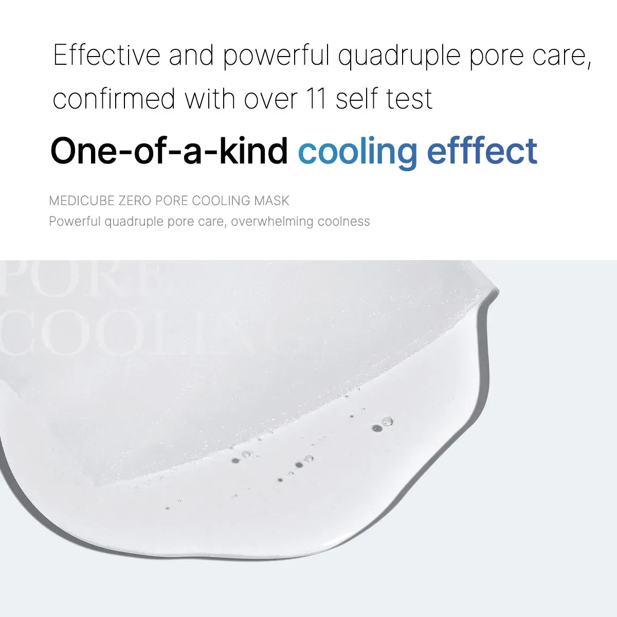 [Medicube] ZERO PORE COOLING MASK 27g -  (1EA/4EA)