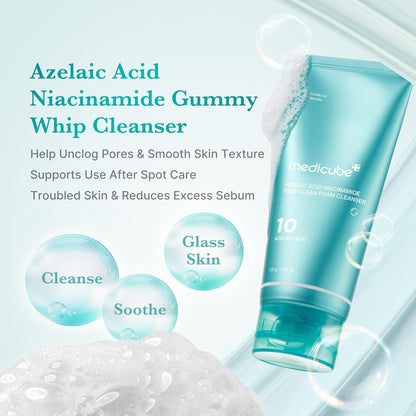 Medicube Azelaic Acid Niacinamide Deep Clean Foam – Deep Pore & Texture Cleanse -120 g