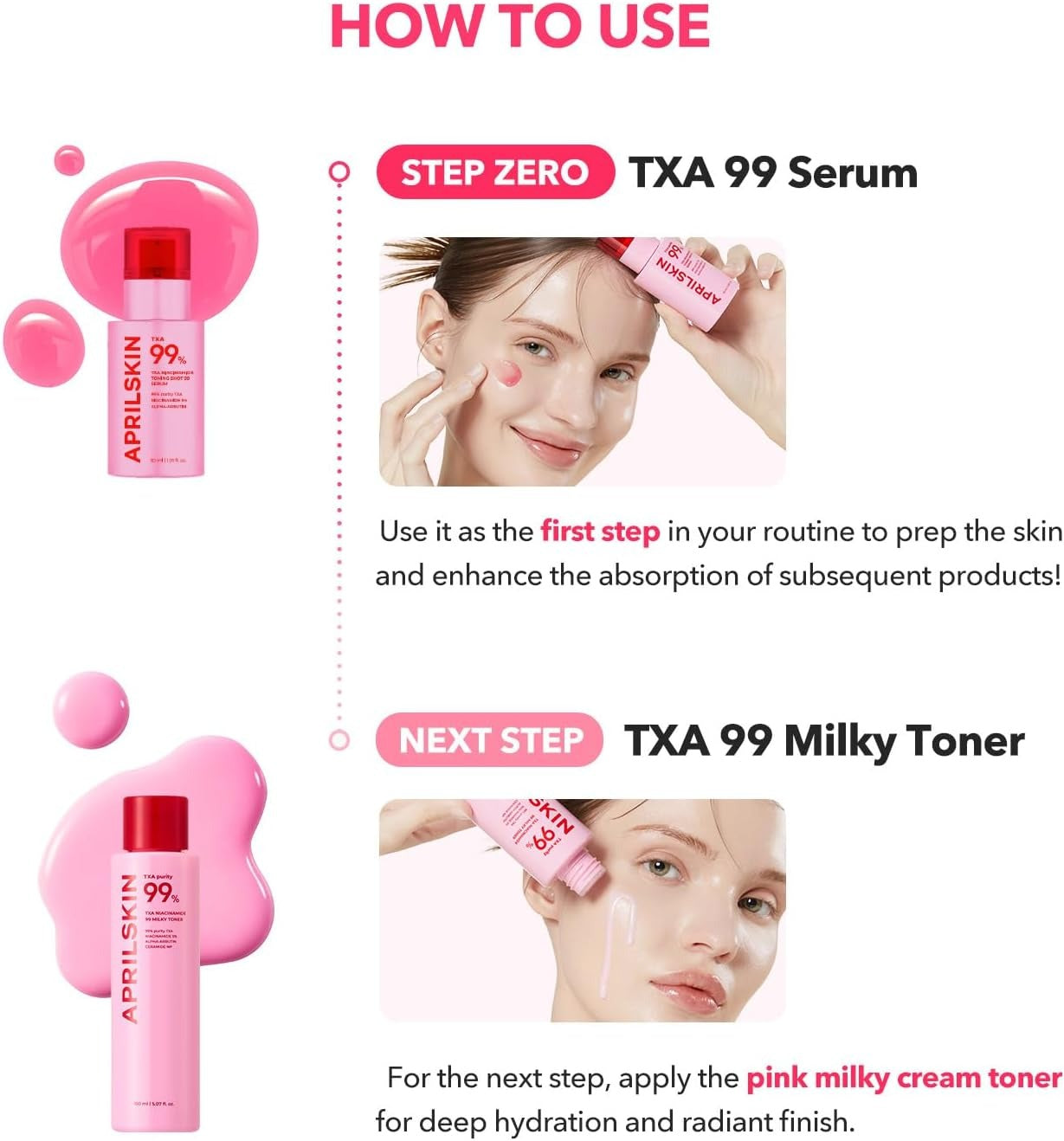 APRILSKIN TXA Niacinamide Toning Shot 99 Spicule Facial Serum - 30ml