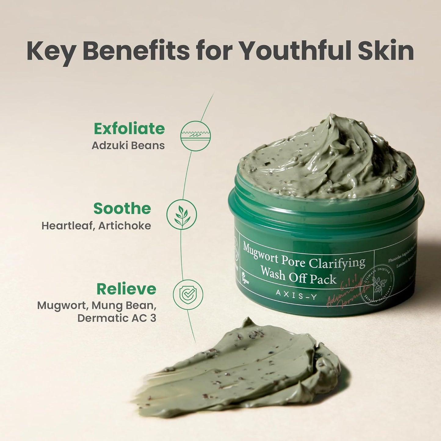 [AXIS-Y] Mugwort Pore Clarifying Wash Off Pack - 100 ml