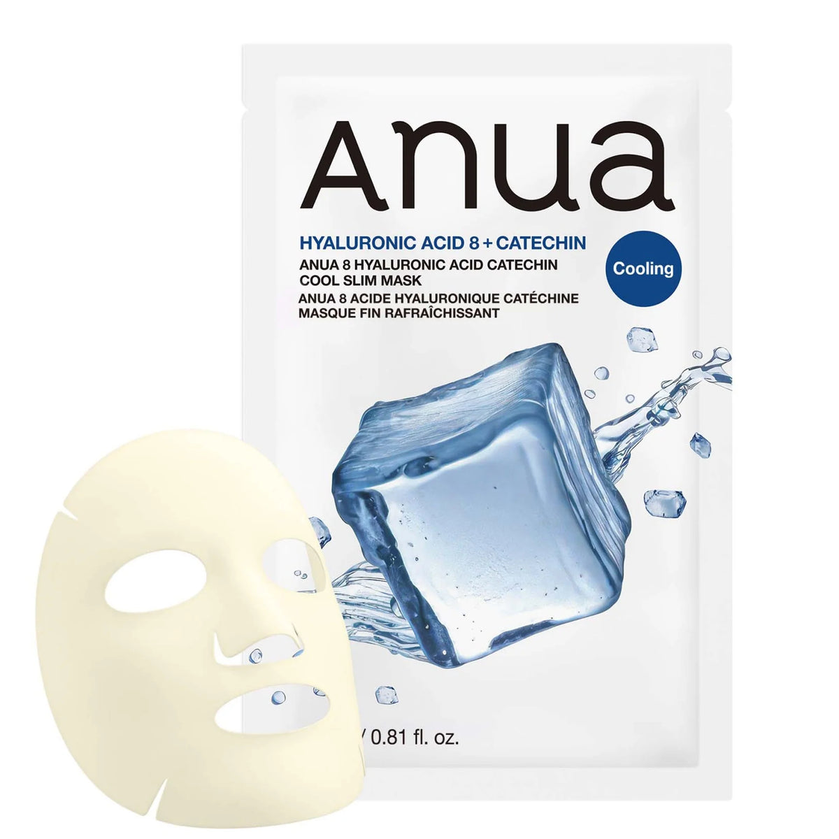 Anua 8 Hyaluronic Acid Catechin Cool Slim Mask (23ml × 1 Sheet)