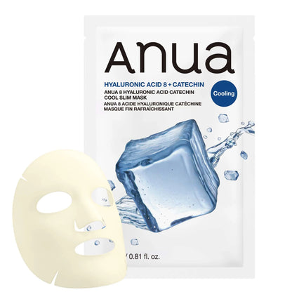 Anua 8 Hyaluronic Acid Catechin Cool Slim Mask (23ml × 1 Sheet)