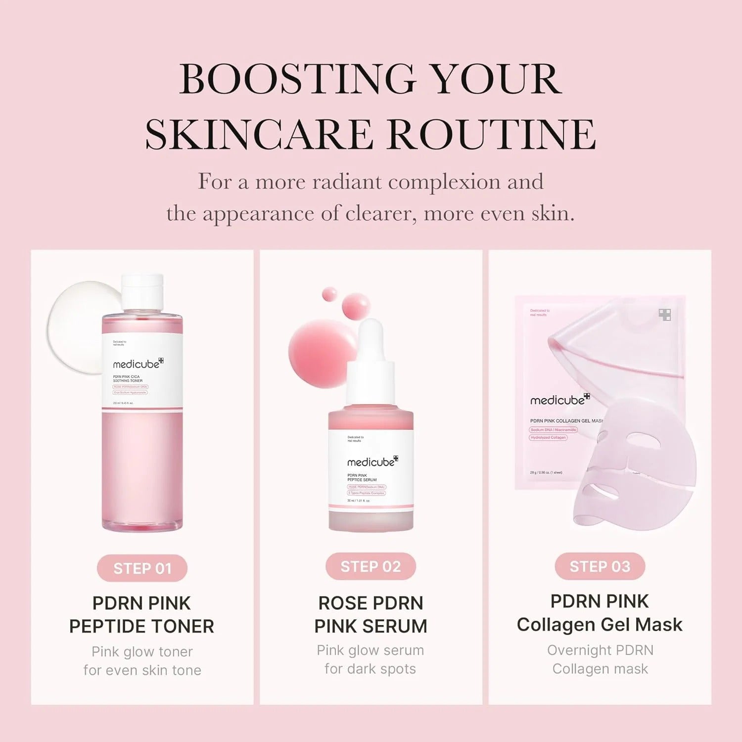 Medicube PDRN Peptide Pink Shot Set – Official KBeauty