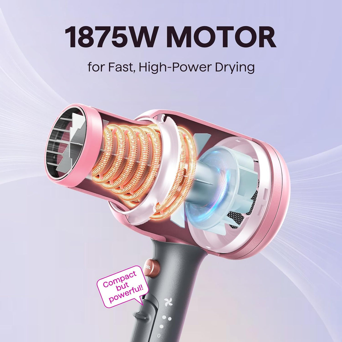 Wavytalk Ionic Hair Dryer with Diffuser & Comb