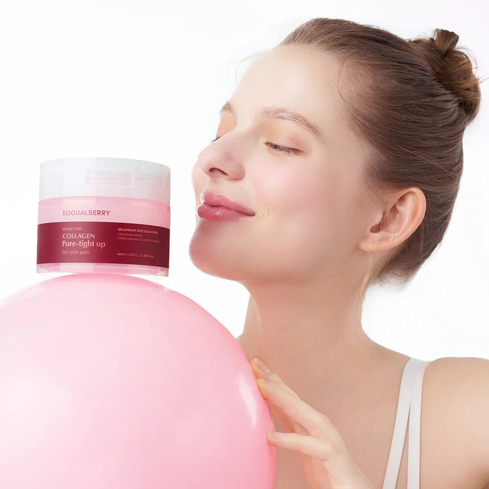 [Eqqualberry] Collagen Pore Tight Up Gel Toner Pads (60ea)