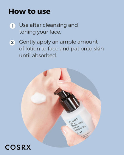 [Cosrx] Oil-Free Ultra-Moisturizing Lotion with Birch Sap – Lightweight Hydration for Calm, Balanced Skin 100ml