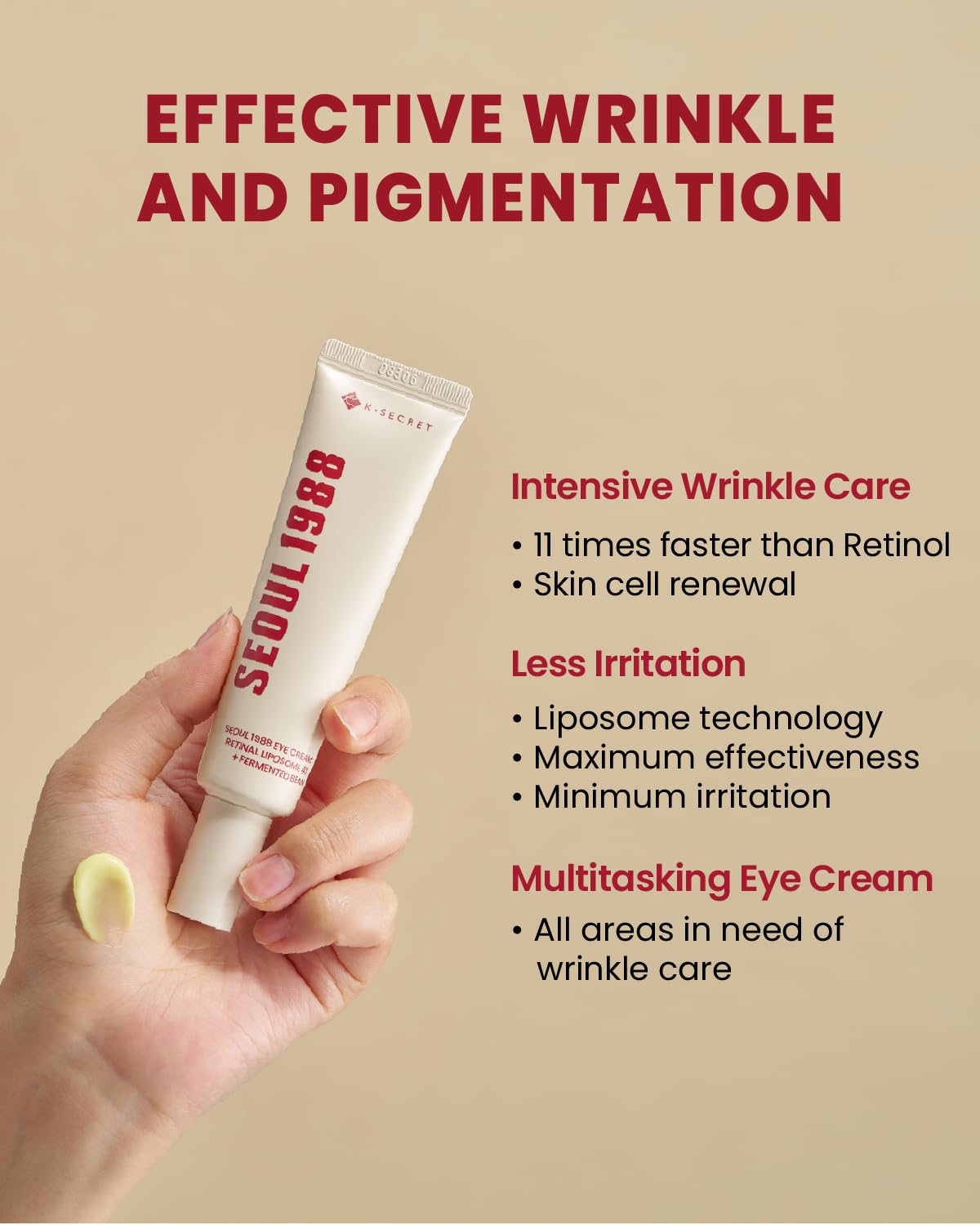 [KSECRET] SEOUL 1988 Eye Cream : Retinal Liposome 4% + Fermented Bean