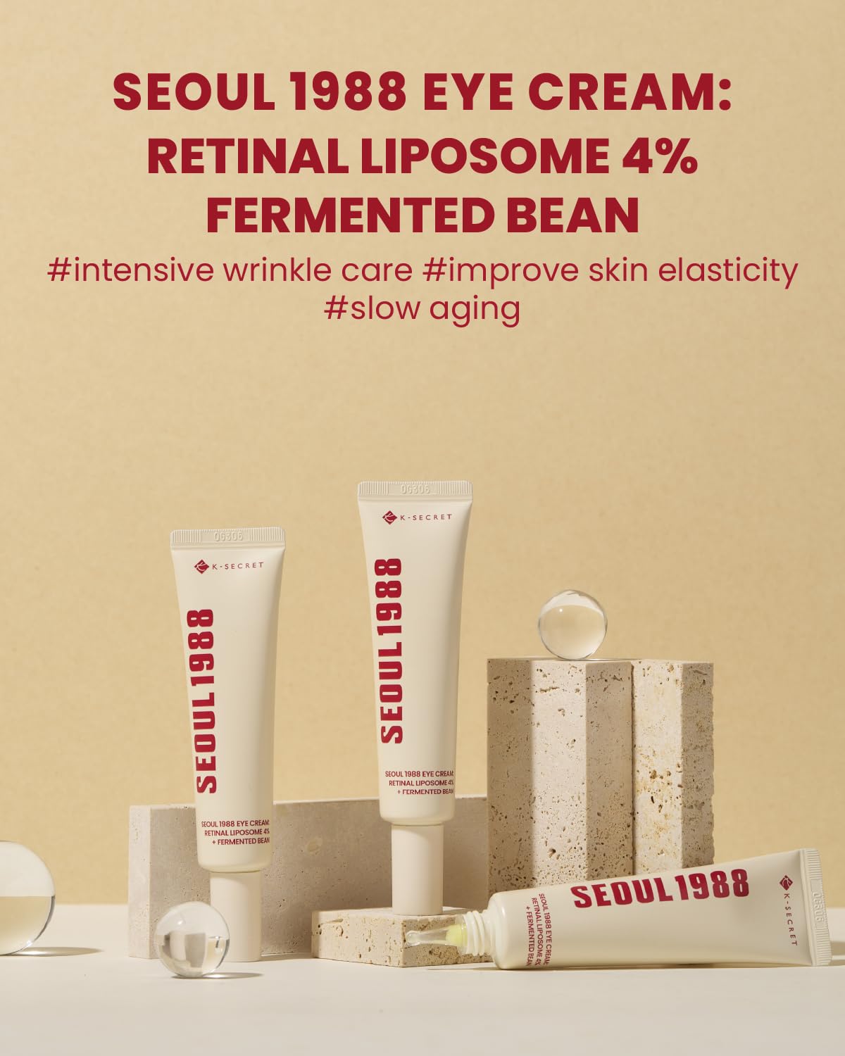 [KSECRET] SEOUL 1988 Eye Cream : Retinal Liposome 4% + Fermented Bean