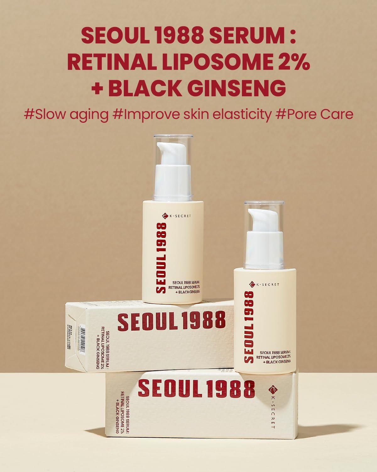 [KSECRET] SEOUL 1988 Serum : Retinal Liposome 2% + Black Ginseng