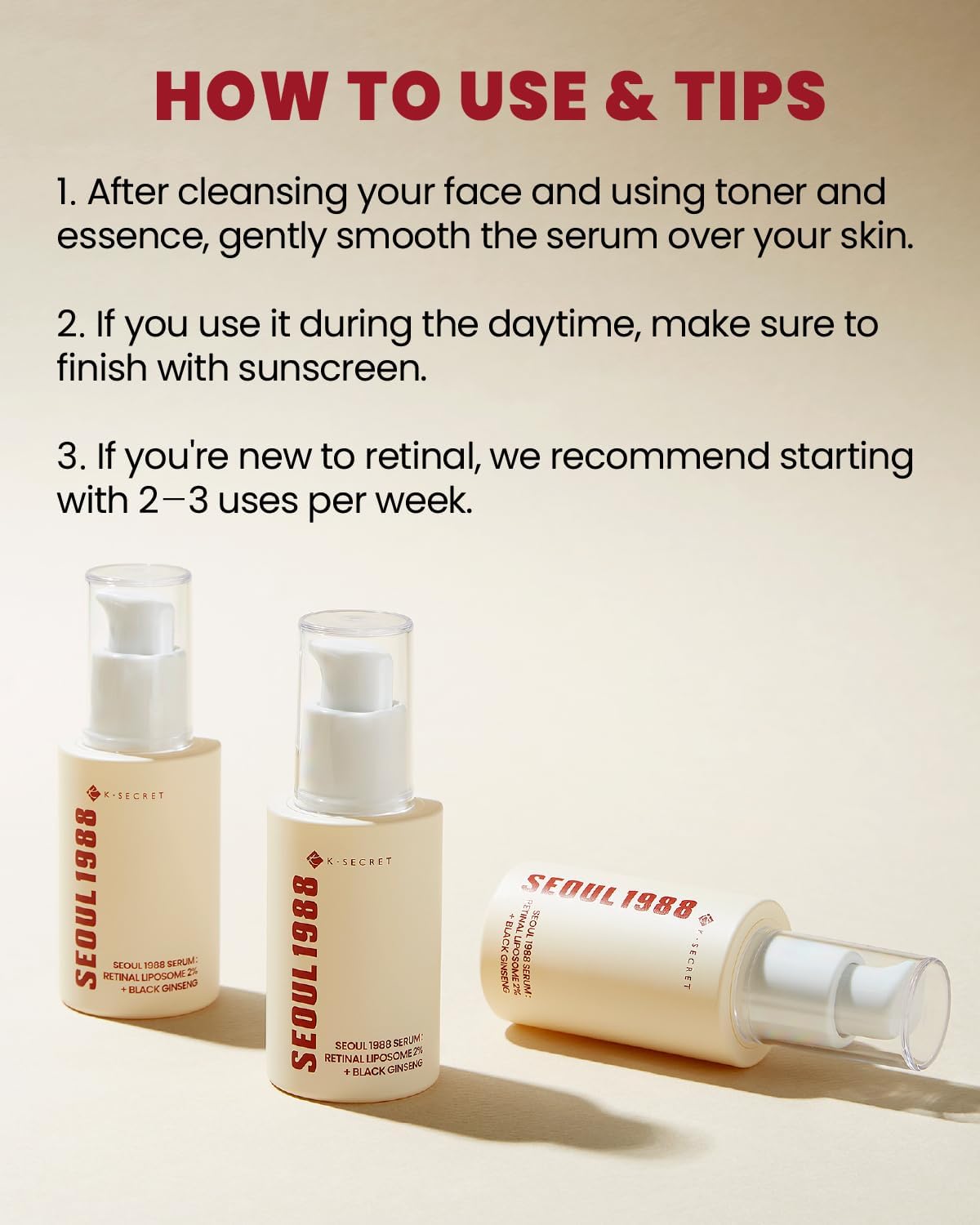 [KSECRET] SEOUL 1988 Serum : Retinal Liposome 2% + Black Ginseng