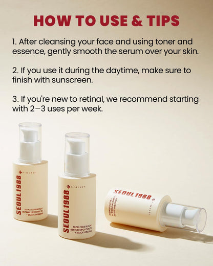 [KSECRET] SEOUL 1988 Serum : Retinal Liposome 2% + Black Ginseng