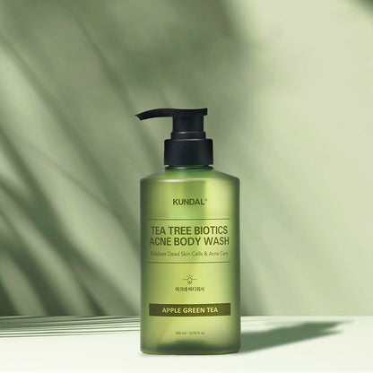 KUNDAL Tee Tree Bioticts Acne Body Wash Apple Green Tea 500ml