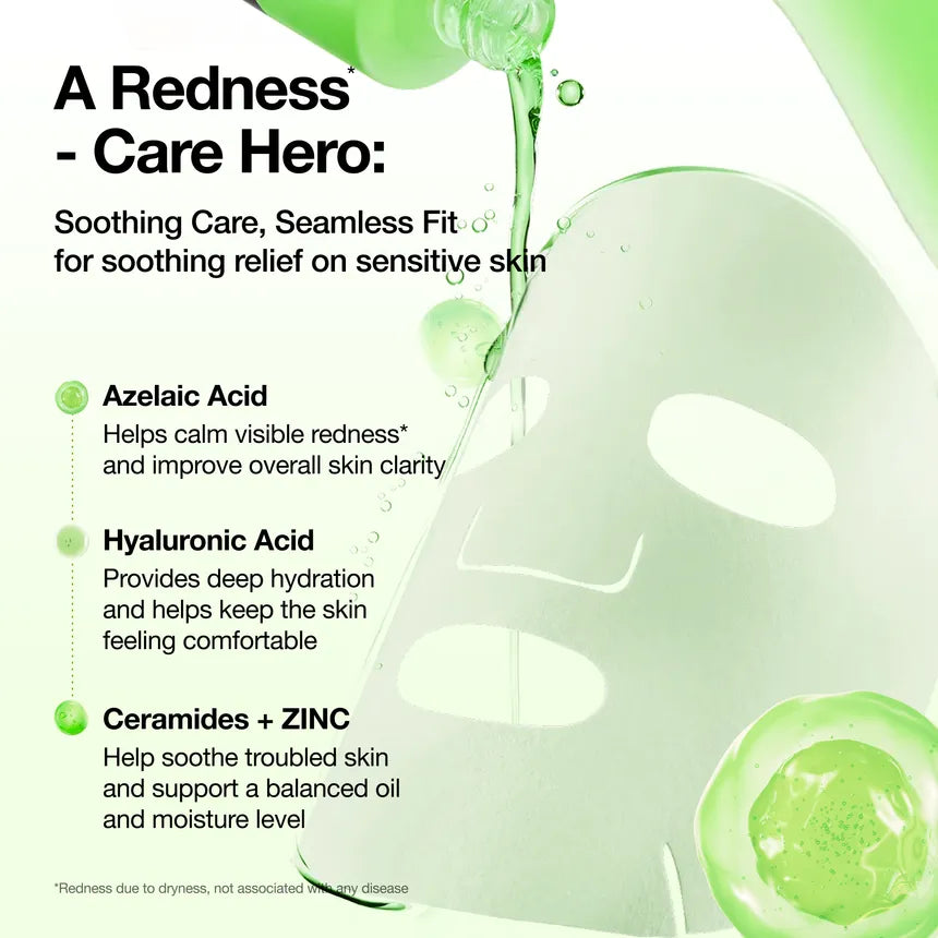 Anua Azelaic Acid Hyaluron Redness Soothing Serum Mask (23ml × 1 Sheet)