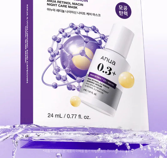 Anua Retinol Niacin Night Care Mask (24ml × 1 Sheet)