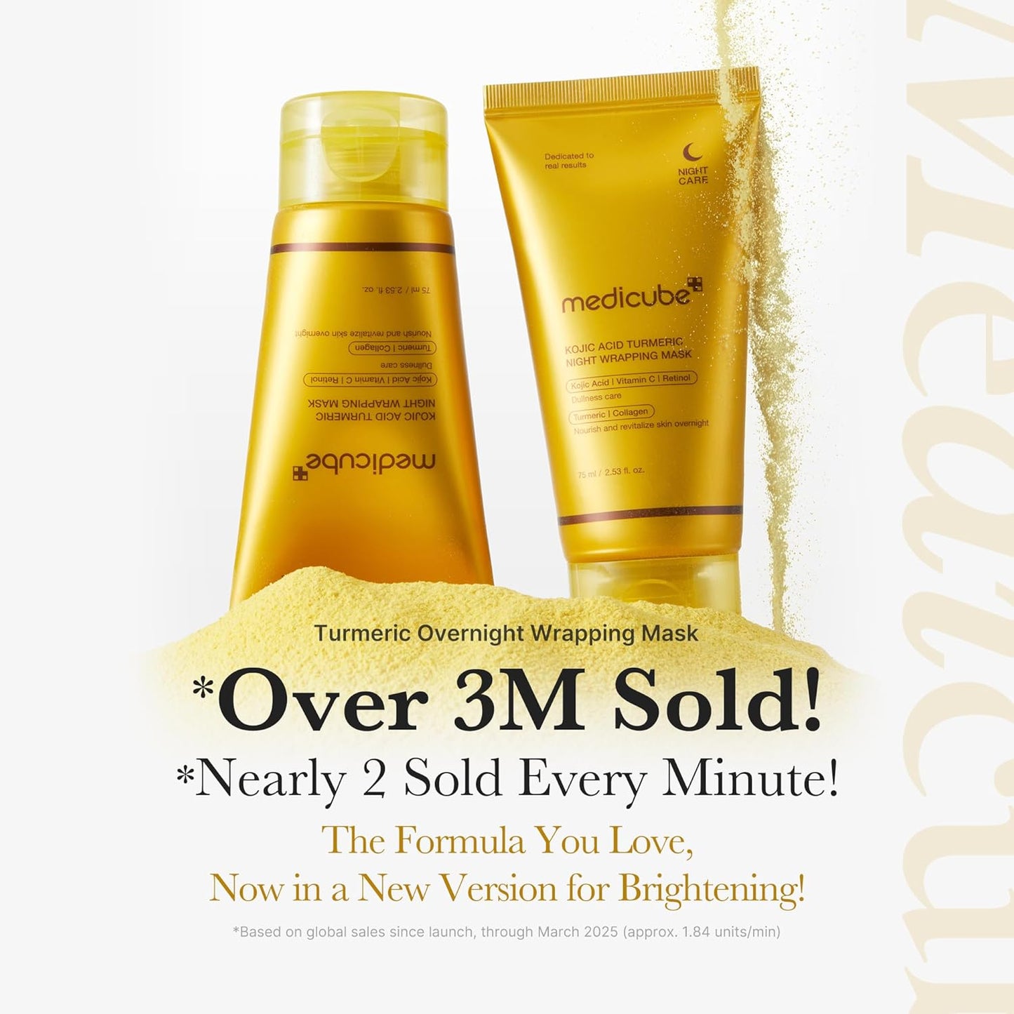 [Medicube] KOJIC ACID TURMERIC NIGHT WRAPPING MASK 75ML