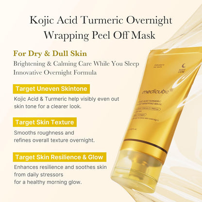 [Medicube] KOJIC ACID TURMERIC NIGHT WRAPPING MASK 75ML