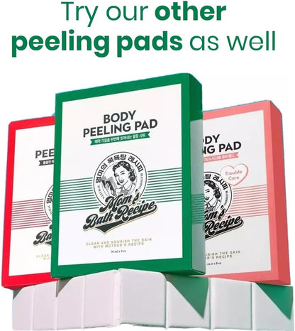 Mom's Bath Recipe Body Peeling Pad Original - 8 Sheets