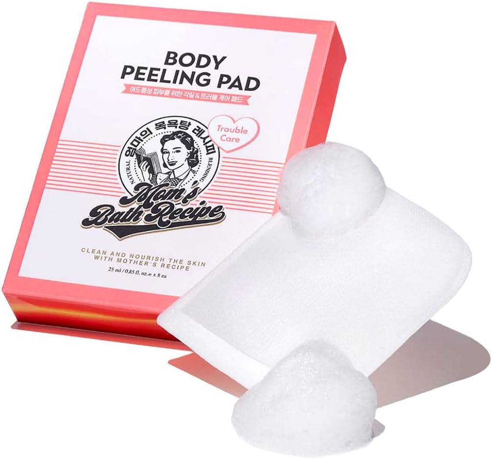 Mom's Bath Recipe Body Peeling Pad Trouble Care - 8 Sheets