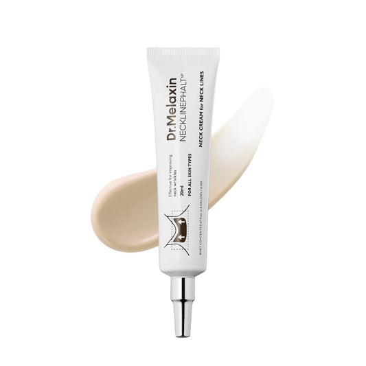 Dr. Melanin neck cream tube on a white background