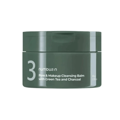 [Numbuzin] No. 3 Pore & Makeup Cleansing Balm With Green Tea And Charcoal - 85 g
