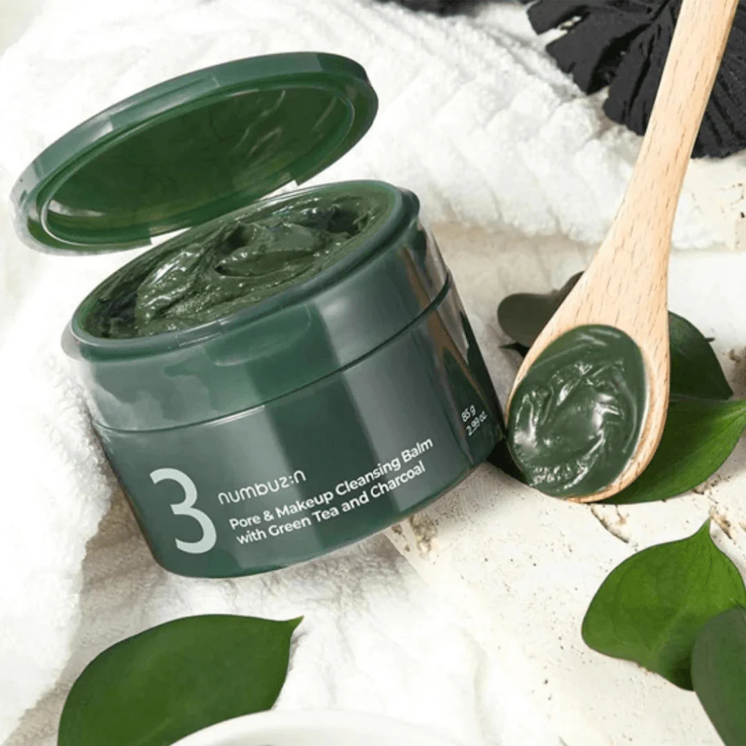[Numbuzin] No. 3 Pore & Makeup Cleansing Balm With Green Tea And Charcoal - 85 g